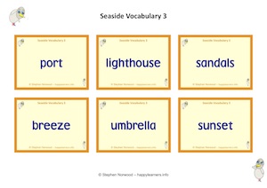 Seaside vocabulary pack 3